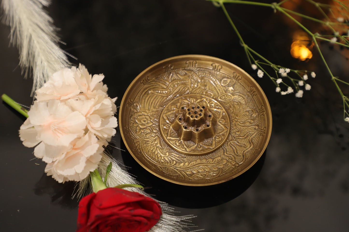 Sacred Brass Stand - Aggarbatti Holder